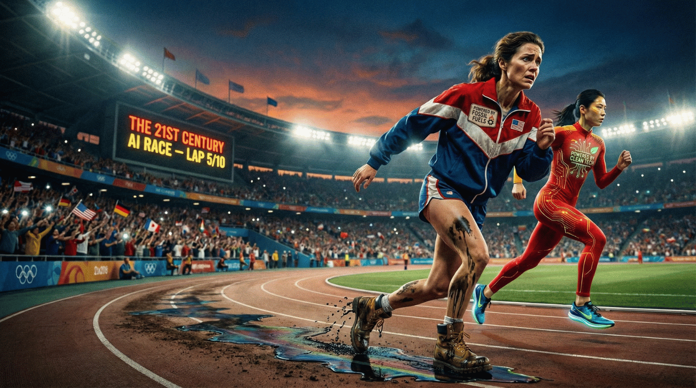 IS risks losing AI race to China hobbled by oil and gas